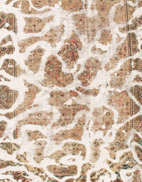 Machine Washable Abstract Wheat Beige Rug, wshabs1161