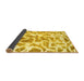 Sideview of Abstract Yellow Modern Rug, abs1161yw