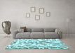 Machine Washable Abstract Light Blue Modern Rug in a Living Room, wshabs1161lblu