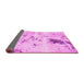 Sideview of Solid Pink Modern Rug, abs1162pnk