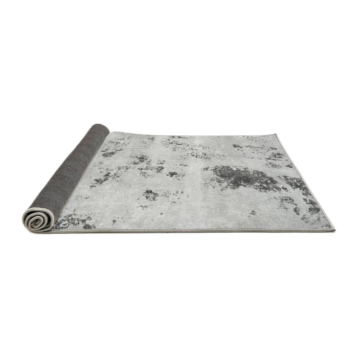 Sideview of Solid Gray Modern Rug, abs1162gry