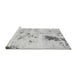 Sideview of Machine Washable Solid Gray Modern Rug, wshabs1162gry