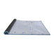 Sideview of Solid Blue Modern Rug, abs1163blu