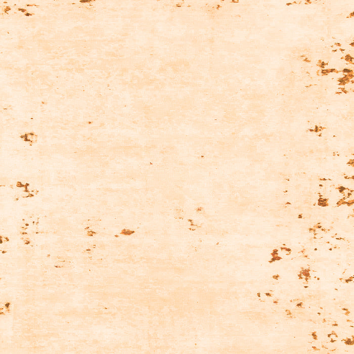 Square Solid Orange Modern Rug, abs1163org