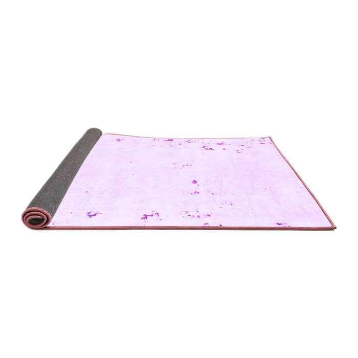 Sideview of Solid Purple Modern Rug, abs1163pur