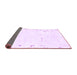 Sideview of Solid Purple Modern Rug, abs1163pur