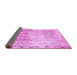 Sideview of Abstract Pink Modern Rug, abs1164pnk