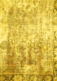 Abstract Yellow Modern Rug, abs1164yw