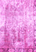 Machine Washable Abstract Pink Modern Rug, wshabs1164pnk