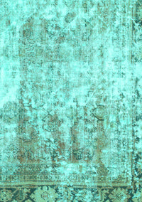 Abstract Turquoise Modern Rug, abs1164turq