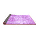 Sideview of Abstract Purple Modern Rug, abs1164pur