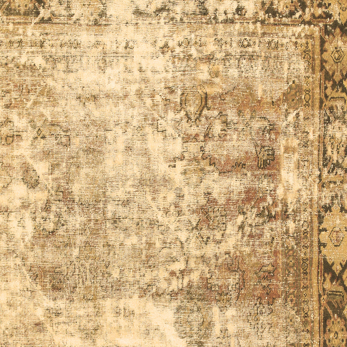 Square Machine Washable Abstract Brown Modern Rug, wshabs1164brn