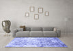 Machine Washable Abstract Blue Modern Rug in a Living Room, wshabs1164blu