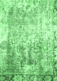 Abstract Emerald Green Modern Rug, abs1164emgrn