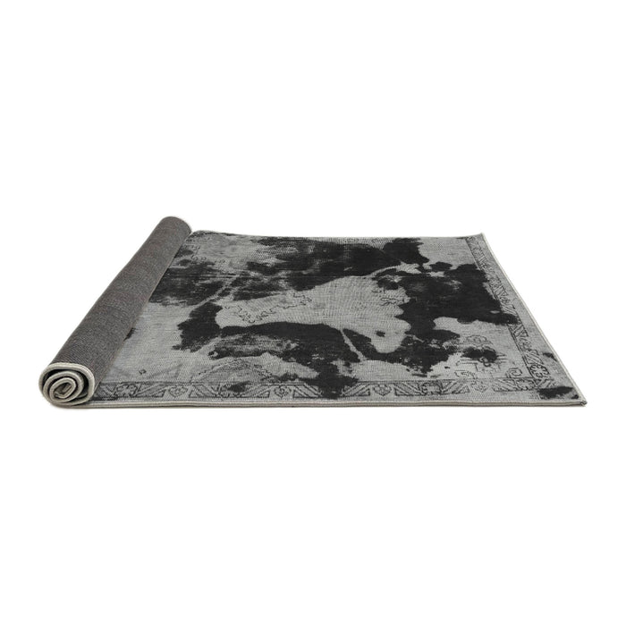 Sideview of Abstract Gray Modern Rug, abs1165gry