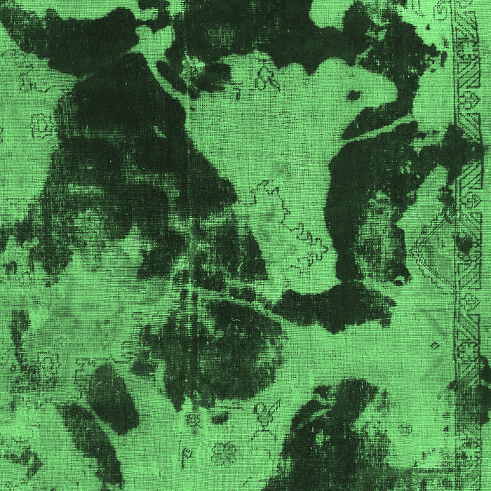 Machine Washable Abstract Emerald Green Modern Area Rugs, wshabs1165emgrn