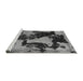 Sideview of Machine Washable Abstract Gray Modern Rug, wshabs1165gry