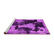 Sideview of Machine Washable Abstract Pink Modern Rug, wshabs1165pnk