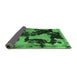 Sideview of Abstract Emerald Green Modern Rug, abs1165emgrn