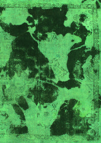 Abstract Green Modern Rug, abs1165grn