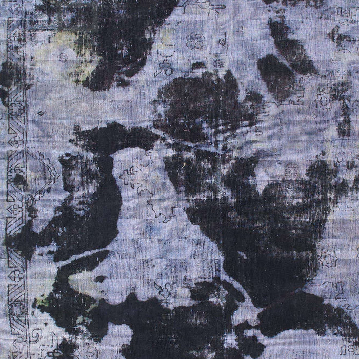 Machine Washable Abstract Blue Gray Rug, wshabs1165