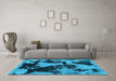 Machine Washable Abstract Light Blue Modern Rug in a Living Room, wshabs1165lblu