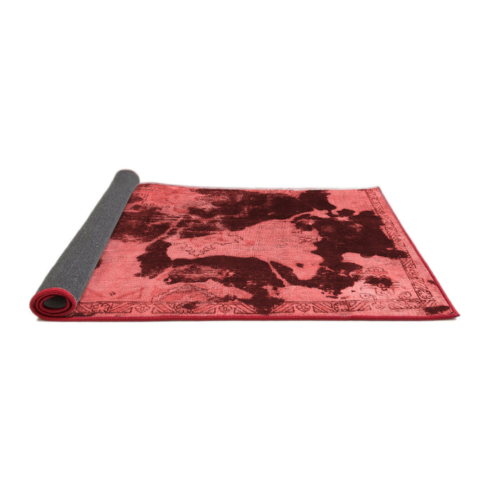 Abstract Red Modern Area Rugs