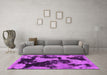 Machine Washable Abstract Pink Modern Rug in a Living Room, wshabs1165pnk