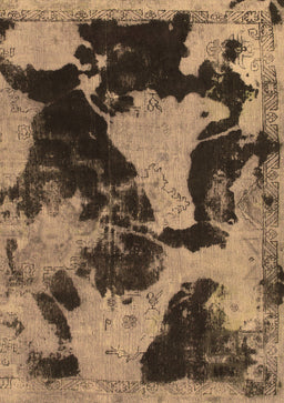 Abstract Brown Modern Rug, abs1165brn