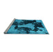 Sideview of Machine Washable Abstract Light Blue Modern Rug, wshabs1165lblu