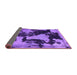 Sideview of Abstract Purple Modern Rug, abs1165pur