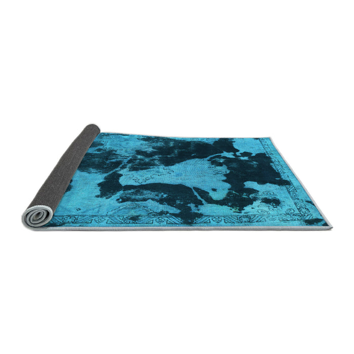 Sideview of Abstract Light Blue Modern Rug, abs1165lblu
