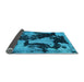 Sideview of Abstract Light Blue Modern Rug, abs1165lblu