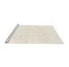 Sideview of Machine Washable Abstract Gold Rug, wshabs1166