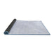 Sideview of Solid Blue Modern Rug, abs1166blu