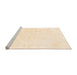 Sideview of Machine Washable Solid Orange Modern Area Rugs, wshabs1166org