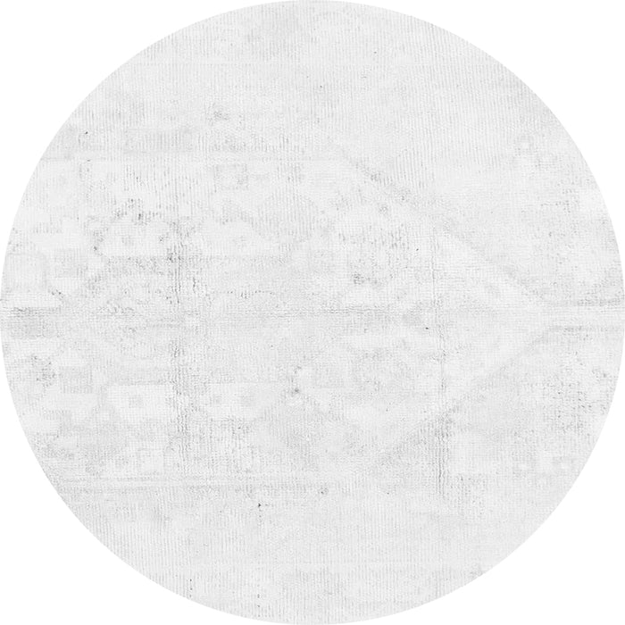 Round Solid Gray Modern Rug, abs1166gry