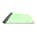 Sideview of Solid Green Modern Rug, abs1166grn