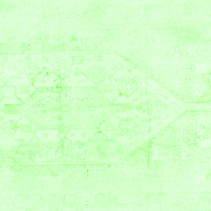 Square Machine Washable Solid Green Modern Area Rugs, wshabs1166grn