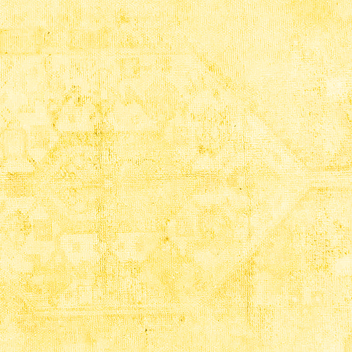 Machine Washable Solid Yellow Modern Rug, wshabs1166yw