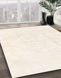 Machine Washable Abstract Gold Rug in a Family Room, wshabs1166