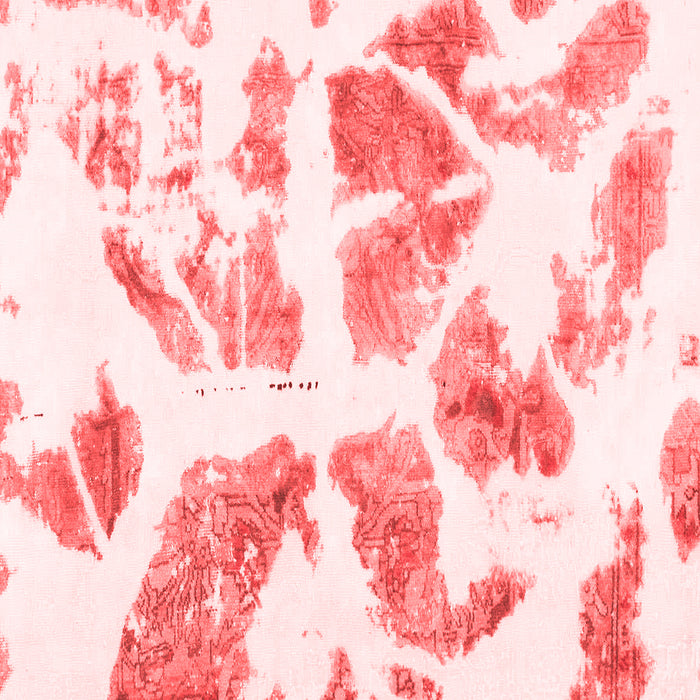 Machine Washable Abstract Red Modern Rug, wshabs1167red