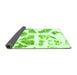 Sideview of Abstract Green Modern Rug, abs1167grn