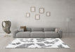 Machine Washable Abstract Gray Modern Rug in a Living Room,, wshabs1167gry
