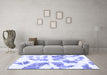 Machine Washable Abstract Blue Modern Rug in a Living Room, wshabs1167blu
