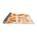 Sideview of Abstract Orange Modern Rug, abs1167org