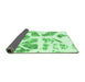 Sideview of Abstract Emerald Green Modern Rug, abs1167emgrn