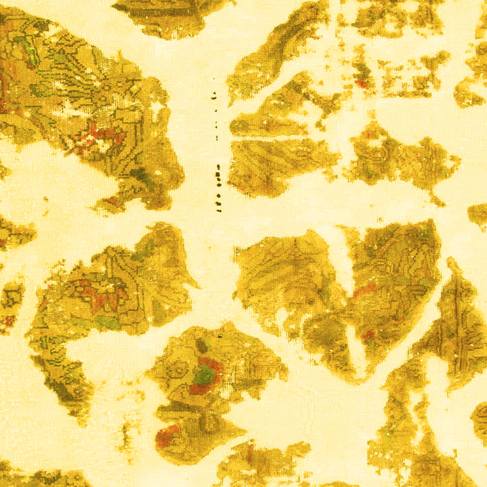 Machine Washable Abstract Yellow Modern Rug, wshabs1167yw