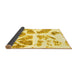 Sideview of Abstract Yellow Modern Rug, abs1167yw