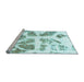 Sideview of Machine Washable Abstract Light Blue Modern Rug, wshabs1167lblu